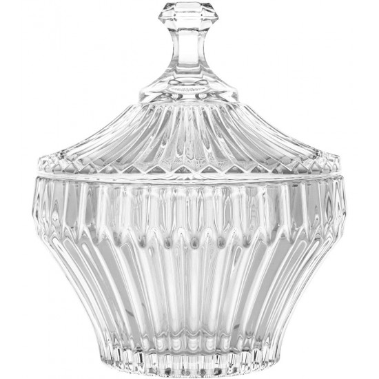 Bomboniere 17,5 Diâmetro por 20cm Altura Renaissance De Cristal Ecológico